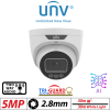 5MP UNIVIEW Tri-Guard 2.0 Series DEEP LEARNING NETWORK CAMERA WHITE 2.8MM IPC3635SS-ADF28KMC-I1