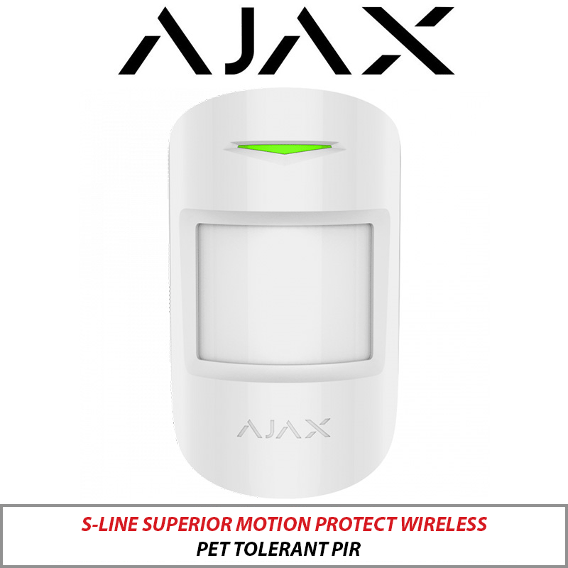 AJAX S-LINE SUPERIOR MOTION PROTECT WIRELESS PET TOLERANT PIR WHITE AJAX-67724-WHITE