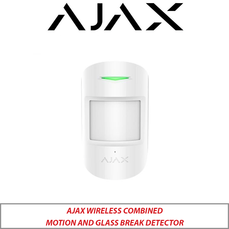 AJAX COMBIPROTECT S WIRELESS COMBINED MOTION AND GLASS BREAK DETECTOR 67727 - WHITE