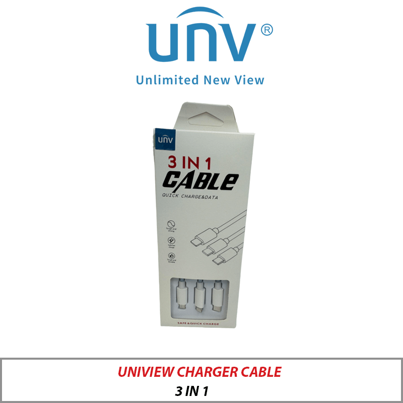 UNIVIEW  3 IN 1 MULTI CHARGER CABLE