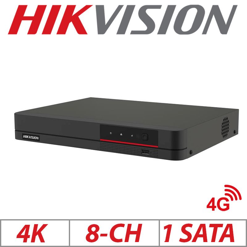 8MP 8-CH HIKVISION POE NVR DS-7608NI-K1/8P/4G