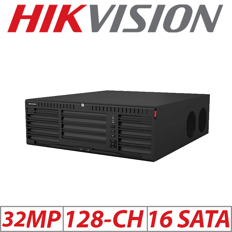 32MP 128CH HIKVISION NON POE NVR DS-96128NI-M16-R