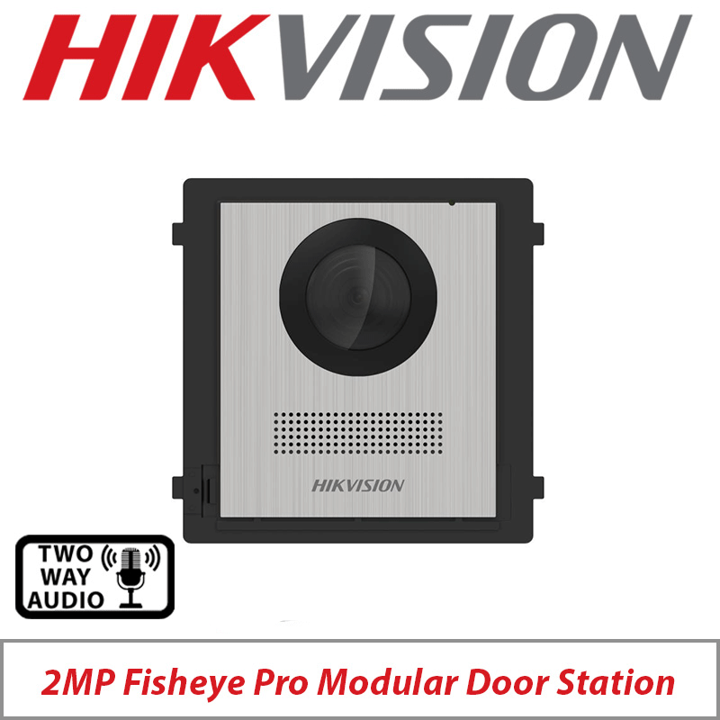 2MP HIKVISION FISHEYE CAMERA MODULAR IP POE VIDEO INTERCOM DOOR STATION DS-KD8003-IME1(B)/NS
