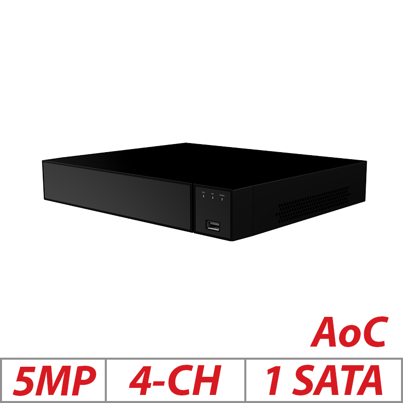 5MP 4-CH 1-SATA AoC XVR H.265/H.264 GRADED ITEM G1-DVR-4CH-5MP