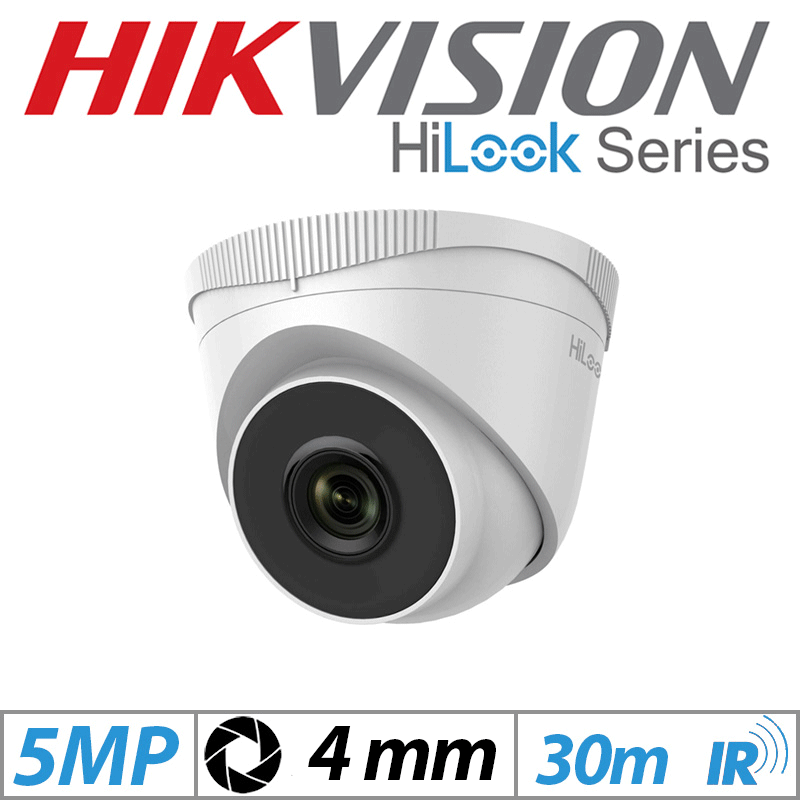 5MP HIKVISION HILOOK DOME IP POE OUTDOOR CAMERA 2.8MM WHITE G2-IPC-T250H-4MM-WHITE GRADED ITEM