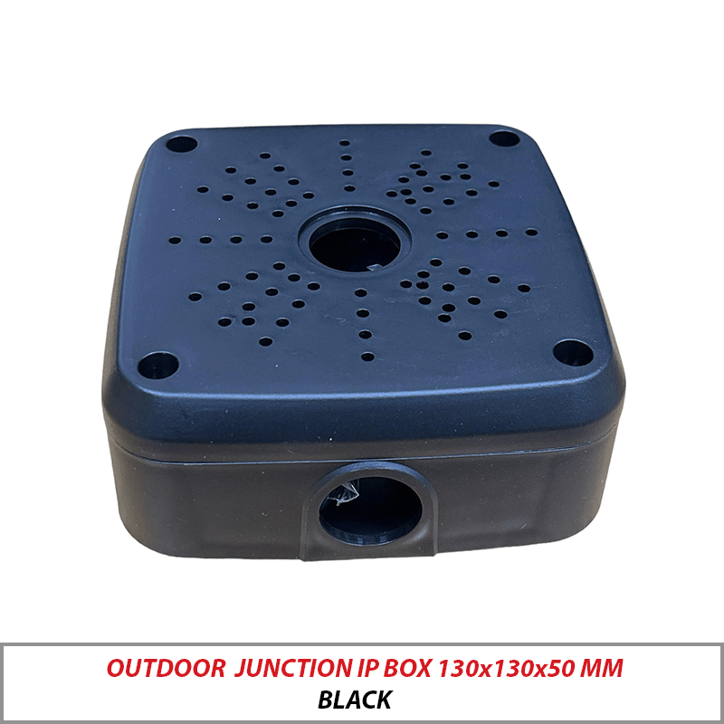 OUTDOOR  JUNCTION IP BOX 130x130x50 MM BLACK