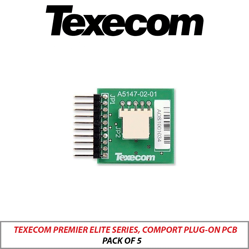 TEXECOM PREMIER ELITE SERIES, COMPORT PLUG-ON PCB PACK OF 5  JAL-0001