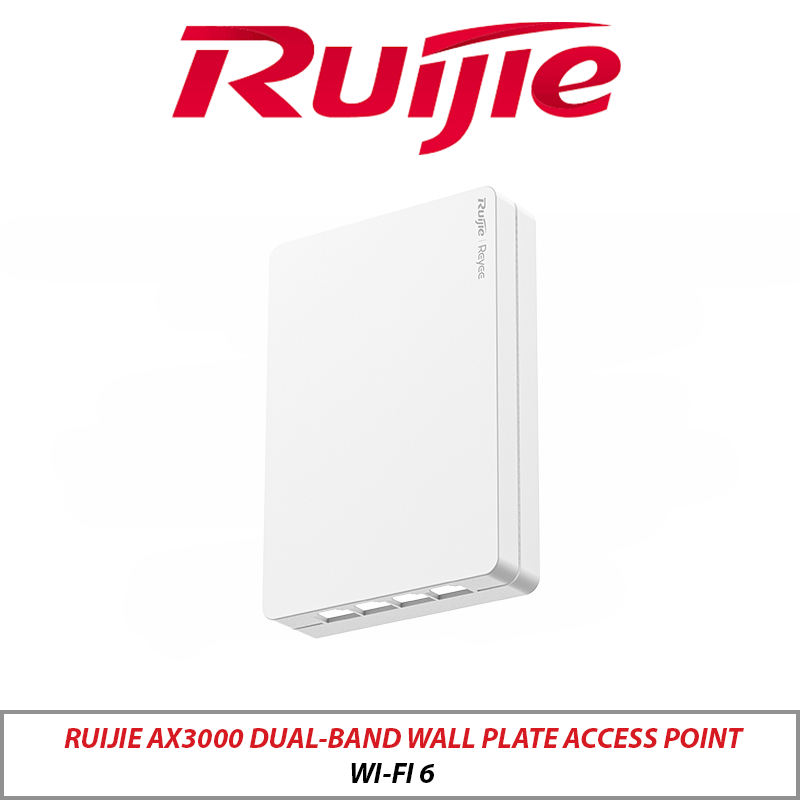 RUIJIE  WI-FI 6 AX3000 DUAL-BAND WALL PLATE ACCESS POINT RG-RAP1260