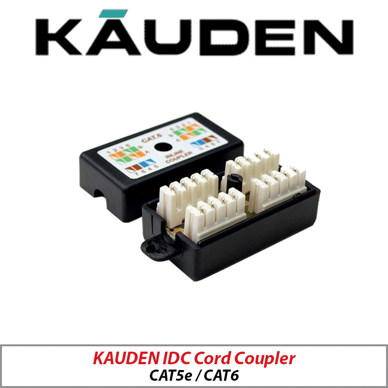 KAUDEN CAT5E IDC CORD COUPLER - SM315