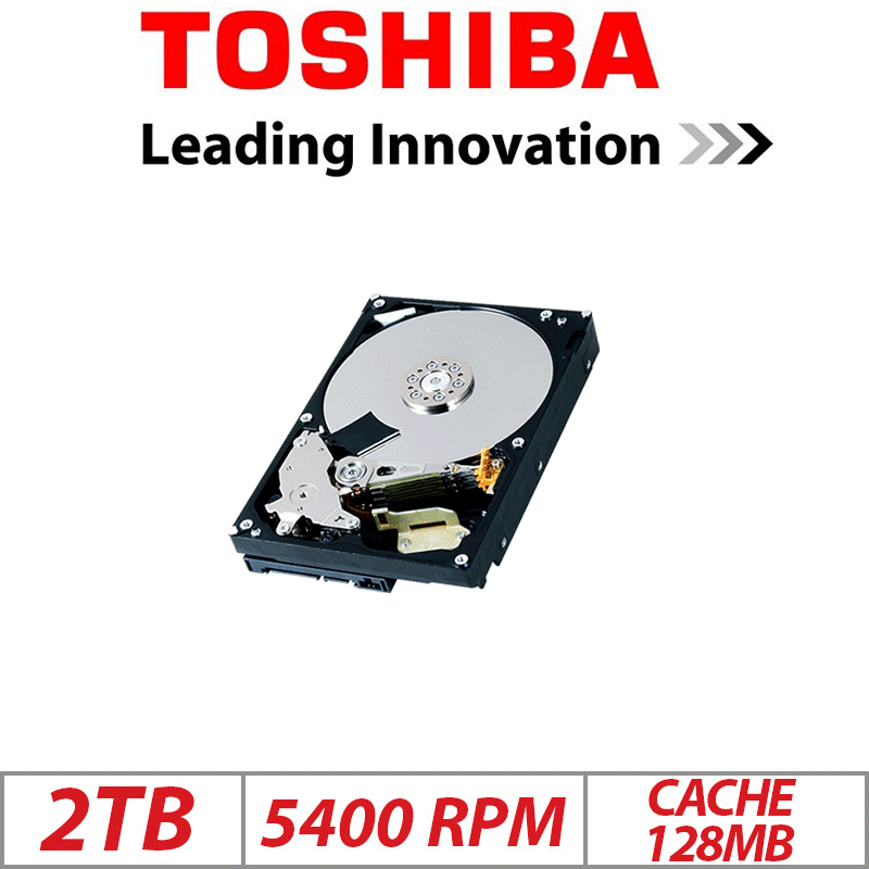 2TB TOSHIBA HDD SURVEILLANCE DT02ABA200V