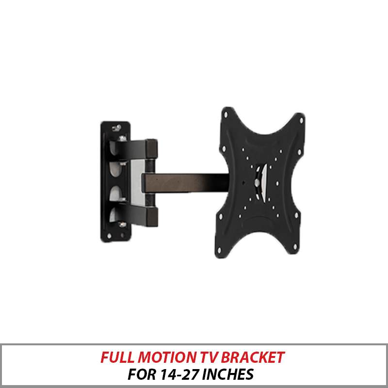 FULL MOTION TV BRACKET 14 - 27 INCHES TV-BRK-FM-1427