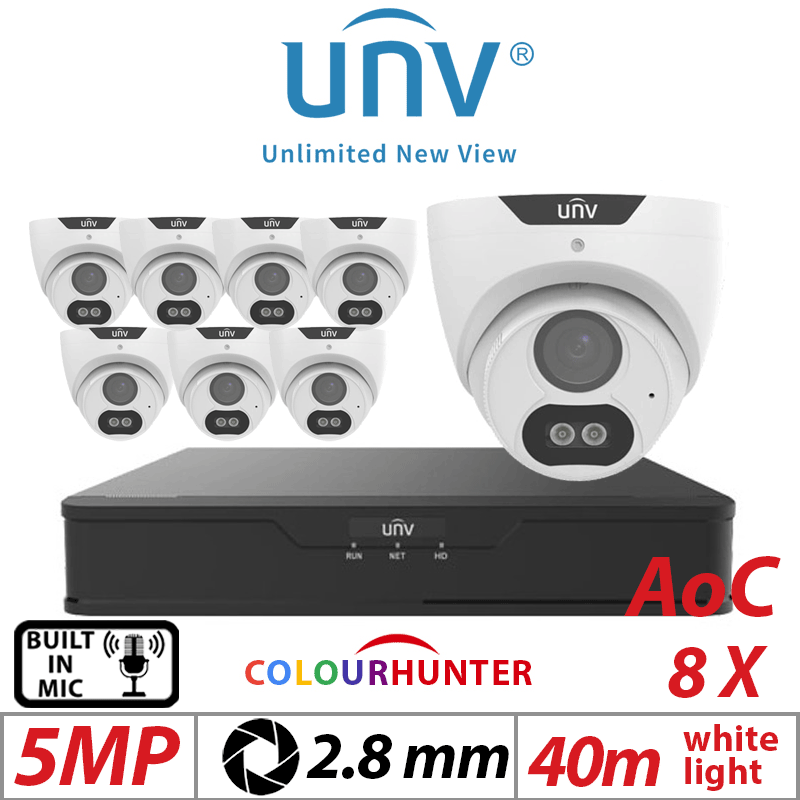 5MP 16CH UNIVIEW - 8X FIXED TURRET ANALOG CAMERA 2.8MM