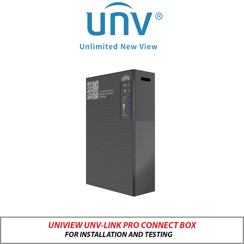 PORTABLE POE SWITCH UNIVIEW UNV-LINK PRO CONNECT BOX FOR INSTALLATION AND TESTING WITH A BUILT-IN WI-FI HOTSPOT CB01-B7