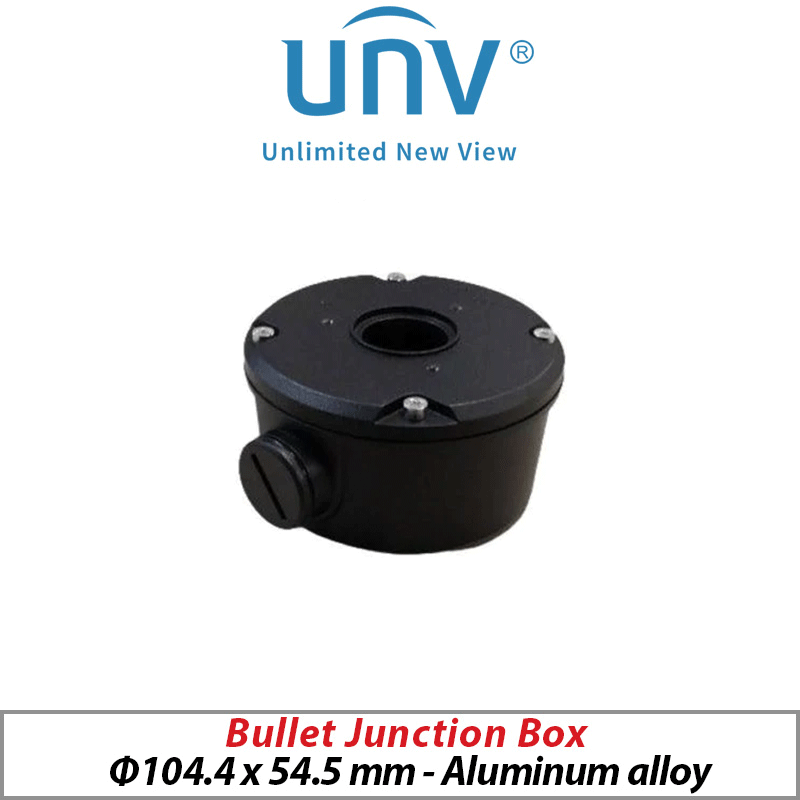 ‌‌UNIVIEW BULLET CAMERA JUNCTION BOX BLACK UNV-TR-JB05-B-IN-BLACK